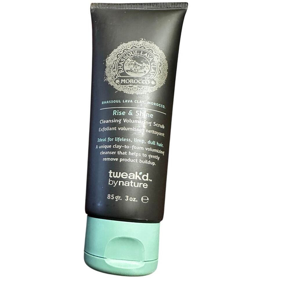 Tweak'd by Nature Rhassoul Lava Clay Rise & Shine Cleansing Volumizing Scrub-New